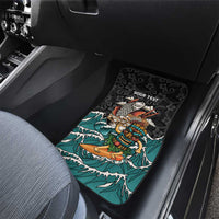 Personalized Japanese Koi Fish Ramen Car Mats Tiki Surfing Wagara Hibiscus Pattern LT9 - Polynesian Pride