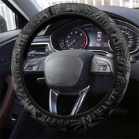 Japanese Koi Fish Ramen Steering Wheel Cover Tiki Surfing Wagara Hibiscus Pattern LT9 - Polynesian Pride
