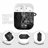 Black Guam Latte Stone Tribal Tattoo AirPods Case Hafa Adai Six 7 One LT9 - Polynesian Pride