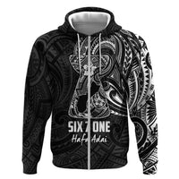Black Guam Latte Stone Tribal Tattoo Hoodie Hafa Adai Six 7 One