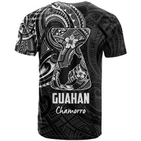 Black Guam Latte Stone Tribal Tattoo T Shirt Hafa Adai Six 7 One