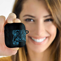 Blue Guam Latte Stone Tribal Tattoo AirPods Case Hafa Adai Six 7 One LT9 Blue - Polynesian Pride