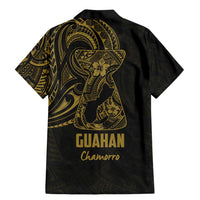 Gold Guam Latte Stone Tribal Tattoo Family Matching Mermaid Dress and Hawaiian Shirt Hafa Adai Six 7 One