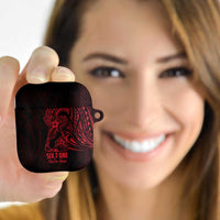 Oxblood Guam Latte Stone Tribal Tattoo AirPods Case Hafa Adai Six 7 One LT9 Oxblood - Polynesian Pride