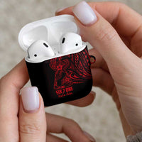 Oxblood Guam Latte Stone Tribal Tattoo AirPods Case Hafa Adai Six 7 One LT9 - Polynesian Pride