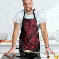 Oxblood Guam Latte Stone Tribal Tattoo Apron Hafa Adai Six 7 One - Polynesian Pride