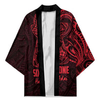 Oxblood Guam Latte Stone Tribal Tattoo Kimono Hafa Adai Six 7 One - Polynesian Pride