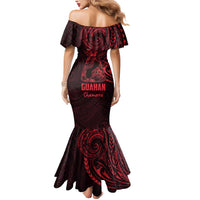 Oxblood Guam Latte Stone Tribal Tattoo Mermaid Dress Hafa Adai Six 7 One
