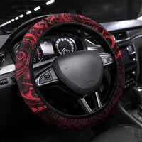 Oxblood Guam Latte Stone Tribal Tattoo Steering Wheel Cover Hafa Adai Six 7 One