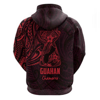Oxblood Guam Latte Stone Tribal Tattoo Zip Hoodie Hafa Adai Six 7 One