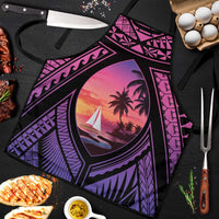 Guam Chamorro Artsy Apron Guahan Sunset Beach - Polynesian Pride