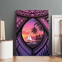 Guam Chamorro Artsy Canvas Wall Art Guahan Sunset Beach