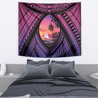 Guam Chamorro Artsy Tapestry Guahan Sunset Beach