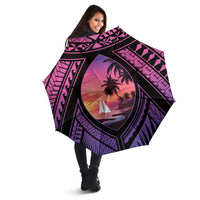 Guam Chamorro Artsy Umbrella Guahan Sunset Beach - Polynesian Pride