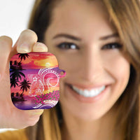Guam Latte Stone with Map AirPods Case Bougainvillea Beach Sunset LT9 Sunset - Polynesian Pride