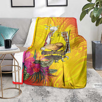 Papua New Guinea Cultural Tropical Flowers Blanket LT9 - Polynesian Pride