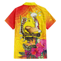 Papua New Guinea Cultural Tropical Flowers Hawaiian Shirt LT9 - Polynesian Pride