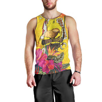 Papua New Guinea Cultural Tropical Flowers Men Tank Top LT9 - Polynesian Pride