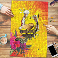 Papua New Guinea Cultural Tropical Flowers Puzzle - Polynesian Pride