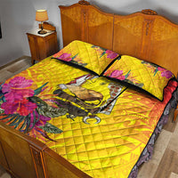 Papua New Guinea Cultural Tropical Flowers Quilt Bed Set LT9 - Polynesian Pride