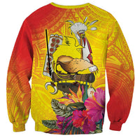 Papua New Guinea Cultural Tropical Flowers Sweatshirt LT9 - Polynesian Pride