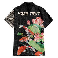 Personalized Japanese Koi Fish Hawaiian Shirt with Polynesian Pattern LT9 - Polynesian Pride