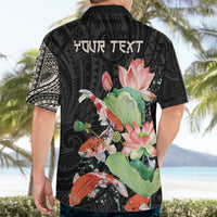 Personalized Japanese Koi Fish Hawaiian Shirt with Polynesian Pattern LT9 - Polynesian Pride