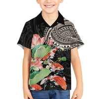 Personalized Japanese Koi Fish Hawaiian Shirt with Polynesian Pattern LT9 - Polynesian Pride