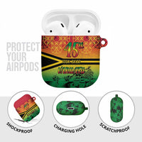 Hapi 45th Indipendens Dei Vanuatu AirPods Case Yumi 1980 with Vanuatuan Beach Landscape LT9 - Polynesian Pride