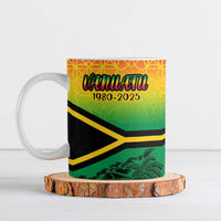 Hapi 45th Indipendens Dei Vanuatu Ceramic Mug Yumi 1980 with Vanuatuan Beach Landscape LT9 Red - Polynesian Pride