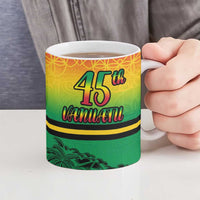 Hapi 45th Indipendens Dei Vanuatu Ceramic Mug Yumi 1980 with Vanuatuan Beach Landscape LT9 - Polynesian Pride