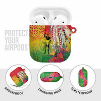 Vanuatu 45th Anniversary AirPods Case Polynesian with Sand Drawing Pattern LT9 - Polynesian Pride