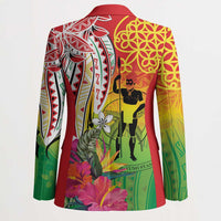 Vanuatu 45th Anniversary Blazer Polynesian with Sand Drawing Pattern LT9 - Polynesian Pride