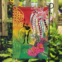 Vanuatu 45th Anniversary Garden Flag Polynesian with Sand Drawing Pattern