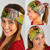 Vanuatu 45th Anniversary Neck Gaiter Polynesian with Sand Drawing Pattern - Polynesian Pride