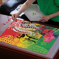 Vanuatu 45th Anniversary Puzzle Polynesian with Sand Drawing Pattern LT9 - Polynesian Pride