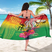 Vanuatu 45th Anniversary Sarong Polynesian with Sand Drawing Pattern