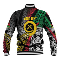 Vanuatu Proud to be Ni-van Personalised Baseball Jacket with Mutis En Atan Patterns LT9 - Polynesian Pride