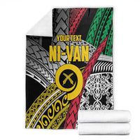 Vanuatu Proud to be Ni-van Personalised Blanket with Mutis En Atan Patterns LT9 - Polynesian Pride
