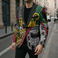Vanuatu Proud to be Ni-van Personalised Blazer with Mutis En Atan Patterns LT9 - Polynesian Pride