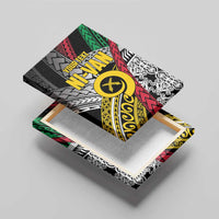 Vanuatu Proud to be Ni-van Personalised Canvas Wall Art with Mutis En Atan Patterns LT9 - Polynesian Pride