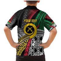 Vanuatu Proud to be Ni-van Personalised Family Matching Mermaid Dress and Hawaiian Shirt with Mutis En Atan Patterns