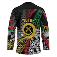 Vanuatu Proud to be Ni-van Personalised Hockey Jersey with Mutis En Atan Patterns LT9 - Polynesian Pride