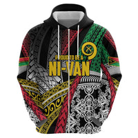 Vanuatu Proud to be Ni-van Personalised Hoodie with Mutis En Atan Patterns