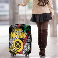 Vanuatu Proud to be Ni-van Personalised Luggage Cover with Mutis En Atan Patterns