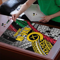 Vanuatu Proud to be Ni-van Personalised Puzzle with Mutis En Atan Patterns LT9 - Polynesian Pride
