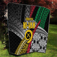 Vanuatu Proud to be Ni-van Personalised Quilt with Mutis En Atan Patterns