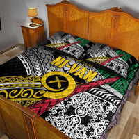 Vanuatu Proud to be Ni-van Personalised Quilt Bed Set with Mutis En Atan Patterns LT9 - Polynesian Pride