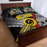 Vanuatu Proud to be Ni-van Personalised Quilt Bed Set with Mutis En Atan Patterns LT9 - Polynesian Pride