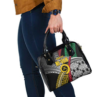 Vanuatu Proud to be Ni-van Personalised Shoulder Handbag with Mutis En Atan Patterns